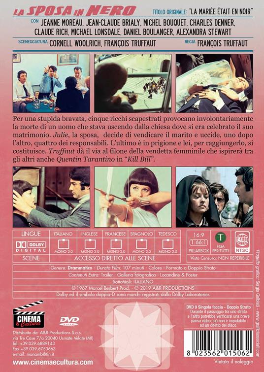 La sposa in nero di François Truffaut - DVD - 2