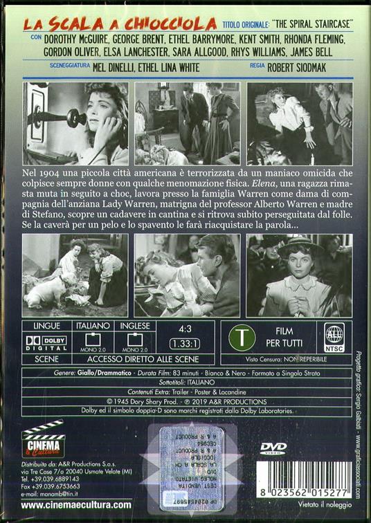 La scala a chiocciola (DVD) di Robert Siodmak - DVD - 2