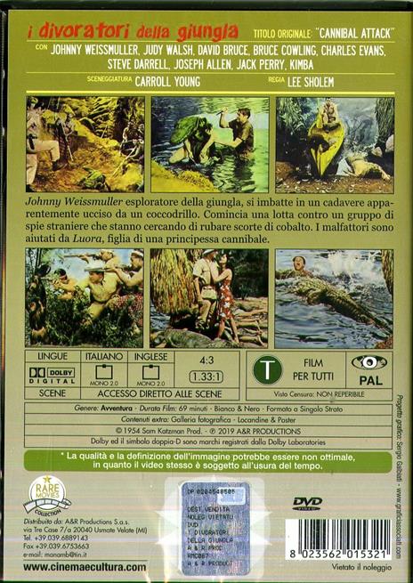 I divoratori della giungla (DVD) di Lee Sholem - DVD - 2