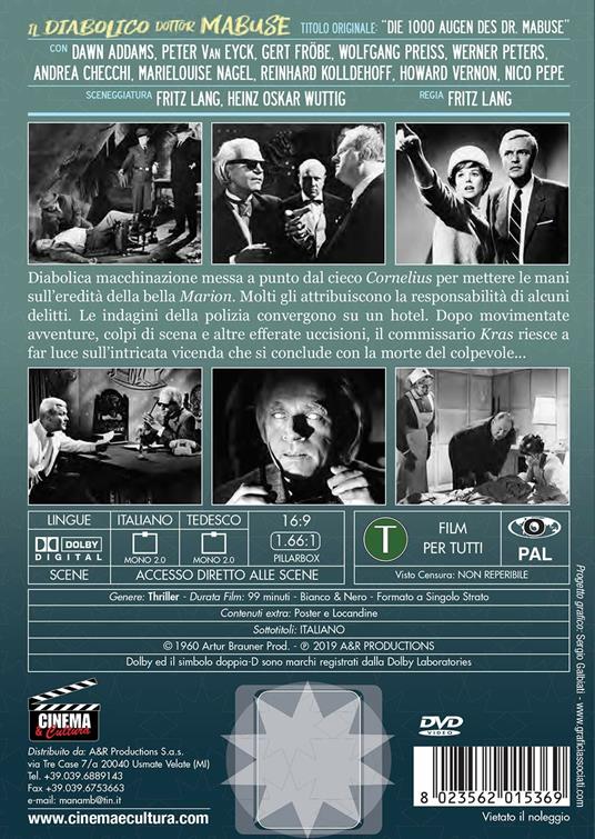 Il diabolico dottor Mabuse (DVD) di Fritz Lang - DVD - 2