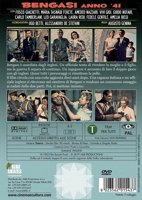 Bengasi anno 41 (DVD) di Augusto Genina - DVD - 2