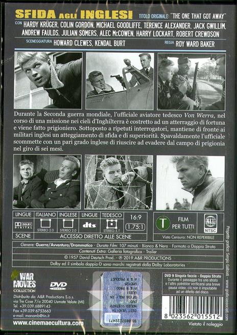 Sfida agli inglesi (DVD) di Roy Ward Baker - DVD - 2