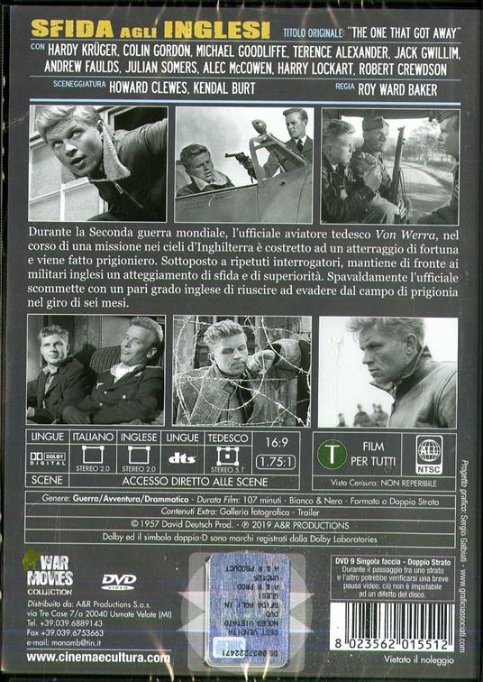Sfida agli inglesi (DVD) di Roy Ward Baker - DVD - 2