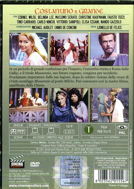 Costantino il grande (DVD) di Lionello De Felice - DVD - 2