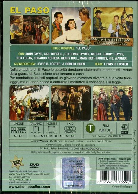 El Paso (DVD) di Lewis R. Foster - DVD - 2