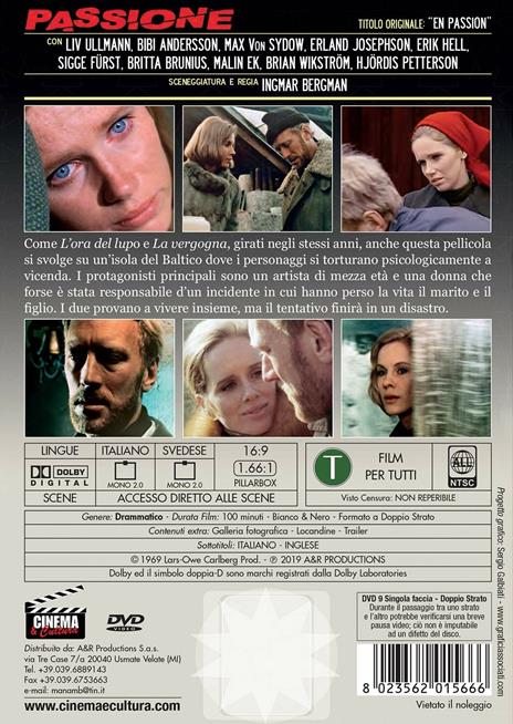 Passione (DVD) di Ingmar Bergman - DVD - 2