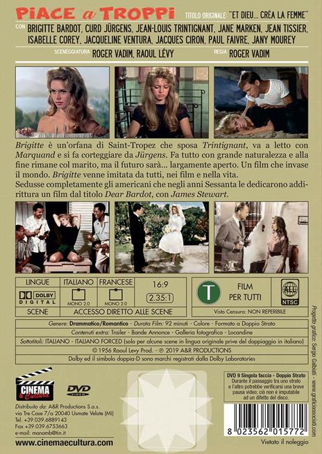 Piace a troppi (DVD) di Roger Vadim - DVD - 2