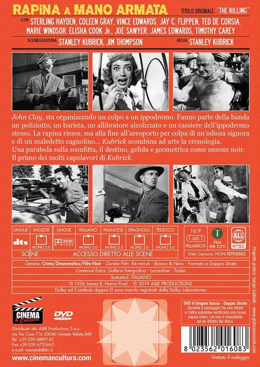 Rapina a mano armata (DVD) di Stanley Kubrick - DVD - 2