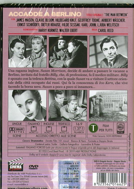 Accadde a Berlino (DVD) di Carol Reed - DVD - 2