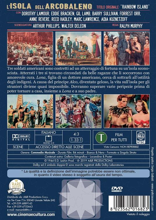 L' isola dell'arcobaleno (DVD) di Ralph Murphy - DVD - 2