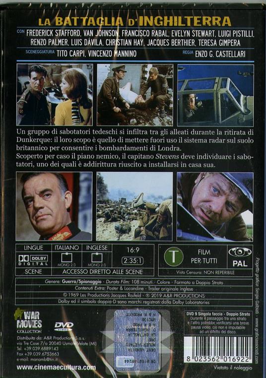 La battaglia d'Inghilterra (DVD) di Enzo G. Castellari - DVD - 2