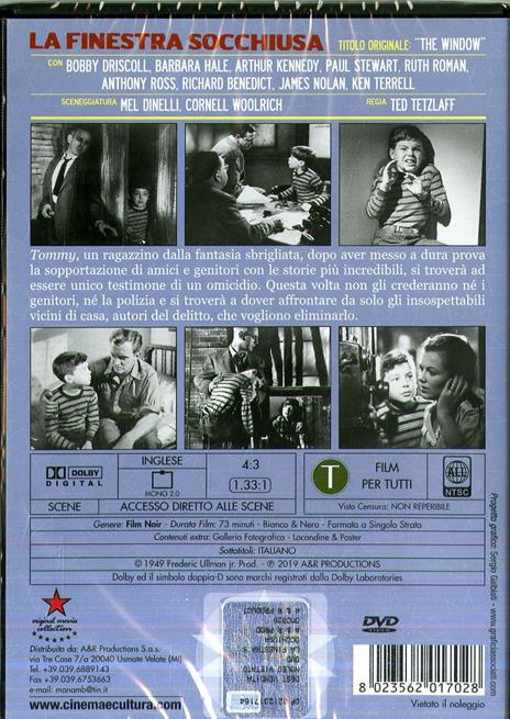 La finestra socchiusa (DVD) di Ted Tetzlaff - DVD - 2