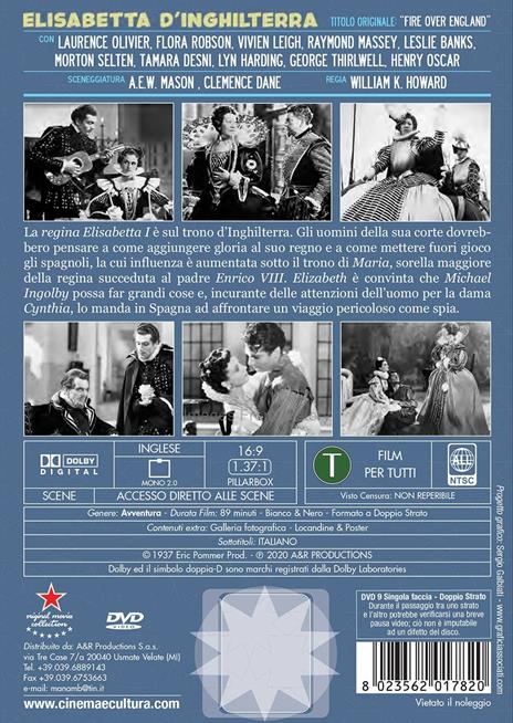 Elisabetta d'Inghilterra (DVD) di William K. Howard - DVD - 2
