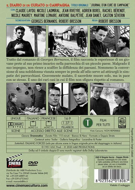 Il diario di un curato di campagna (DVD) di Robert Bresson - DVD - 2