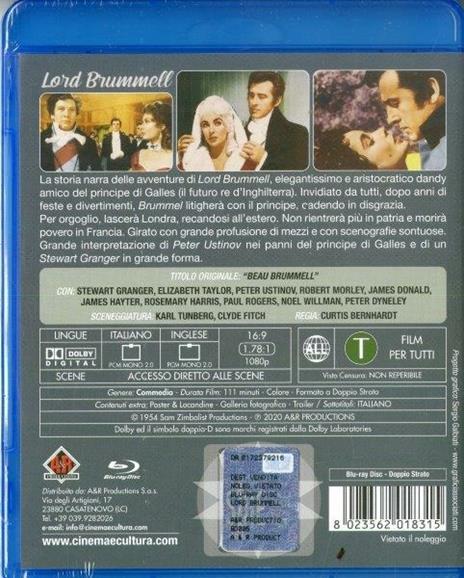 Lord Brummell (Blu-ray) di Curtis Bernhardt - Blu-ray - 2