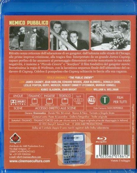 Nemico pubblico (Blu-ray) di William A. Wellman - Blu-ray - 2