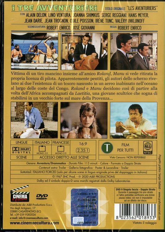 I tre avventurieri (DVD) di Robert Enrico - DVD - 2