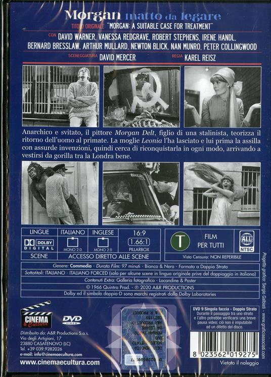 matto da legare (DVD) DVD Film di Karel Reisz Commedia IBS