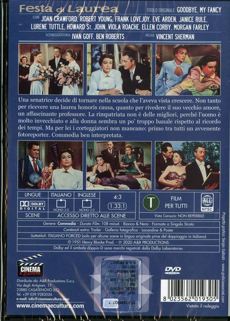 Festa di laurea (DVD) di Vincent Sherman - DVD - 2