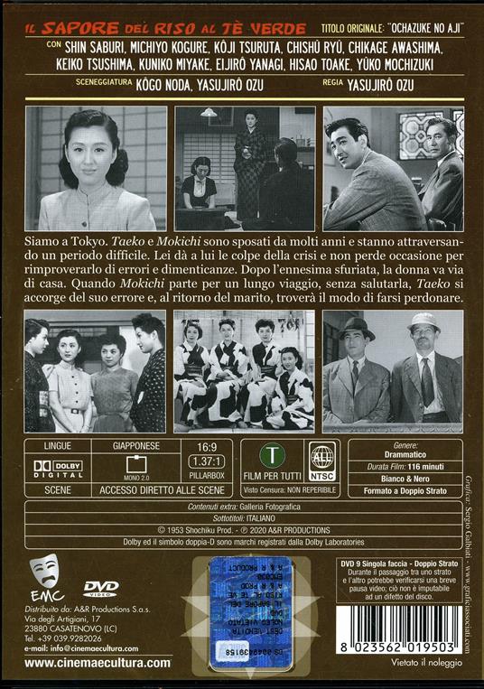 Il sapore del riso al tè verde (DVD) di Yasujiro Ozu - DVD - 2