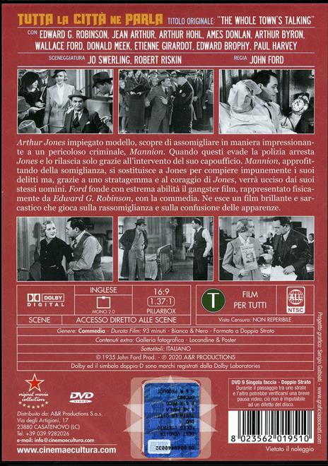 Tutta la città ne parla (DVD) di John Ford - DVD - 2