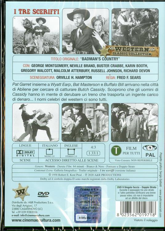I tre sceriffi (DVD) di Fred F. Sears - DVD - 2