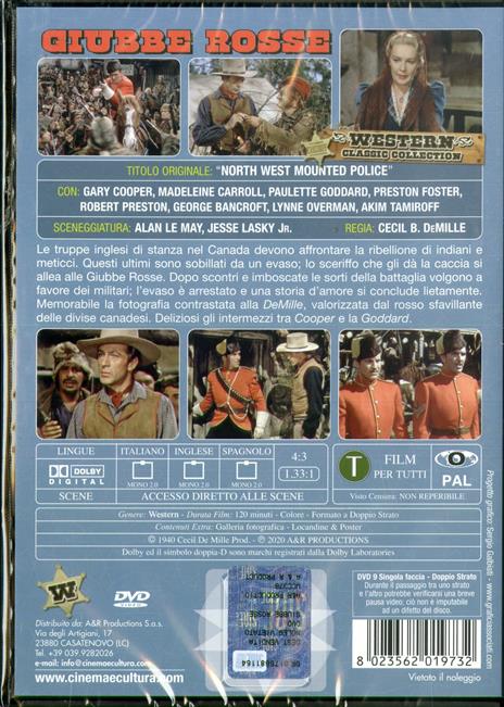 Giubbe rosse (DVD) di Cecil De Mille - DVD - 2