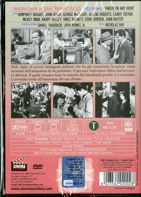I bassifondi di San Francisco (DVD) di Nicholas Ray - DVD - 2