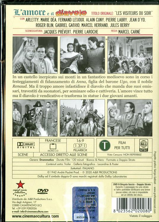 L' amore e il diavolo (DVD) di Marcel Carné - DVD - 2