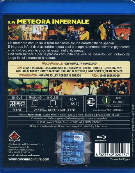 La meteora infernale (Blu-ray) di John Sherwood - Blu-ray - 2