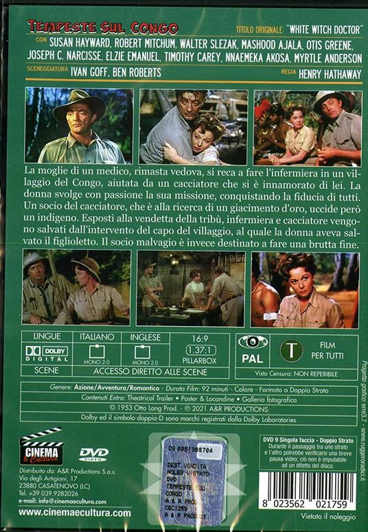 Tempeste sul Congo (DVD) di Henry Hathaway - DVD - 2