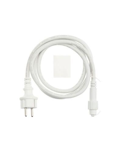 Kit da taglio per tubo luminoso a led ø 13 mm cavo di alimentazione ac/dc bianco