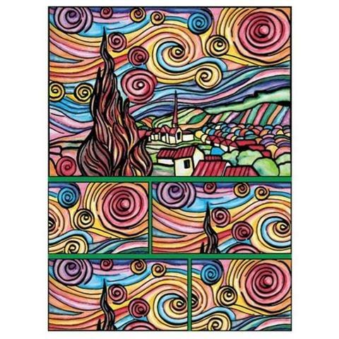 Box09 Scatola Van Gogh Notte Stellata Colorvelvet