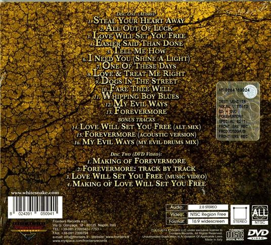 Forevermore - CD Audio + DVD di Whitesnake - 2
