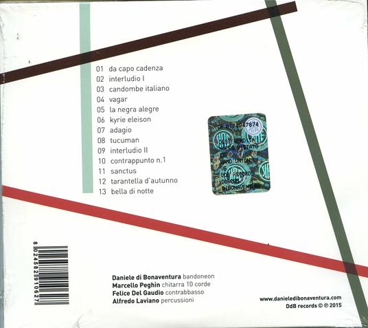 Live - CD Audio di Daniele Di Bonaventura - 2