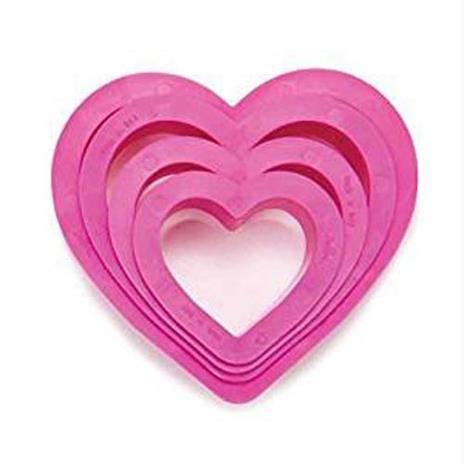 Set 4 Tagliapasta CUORE per biscotti e decori torte e dolci ecc. - 2