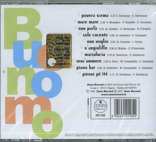 Povera Scema - CD Audio di Antonio Buonomo - 2