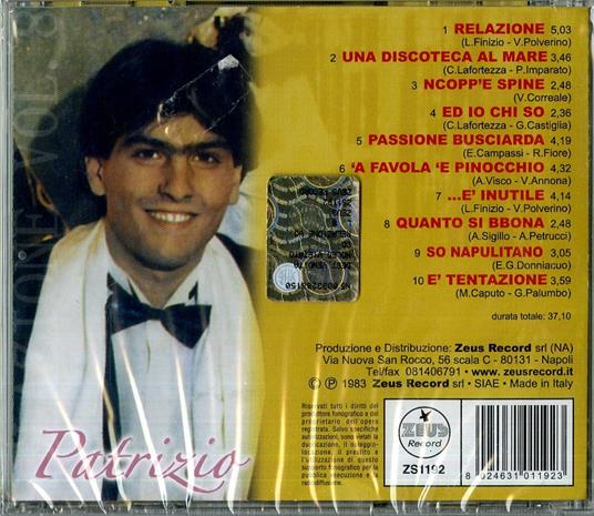 Relazione - CD Audio di Patrizio - 2