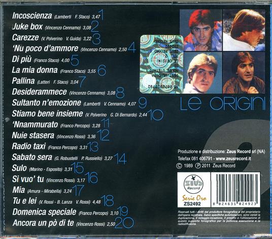 Le Origini vol.2 - CD Audio di Franco Calone - 2
