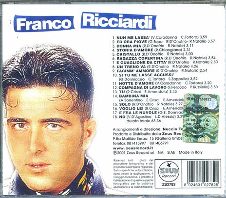 Le Origini - CD Audio di Franco Ricciardi - 2