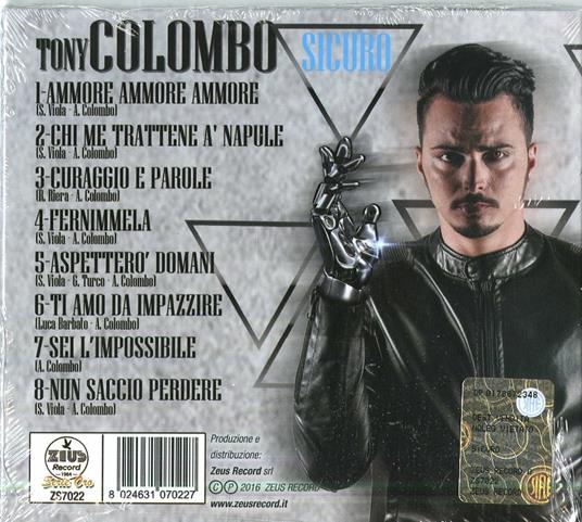 Sicuro - CD Audio di Tony Colombo - 2