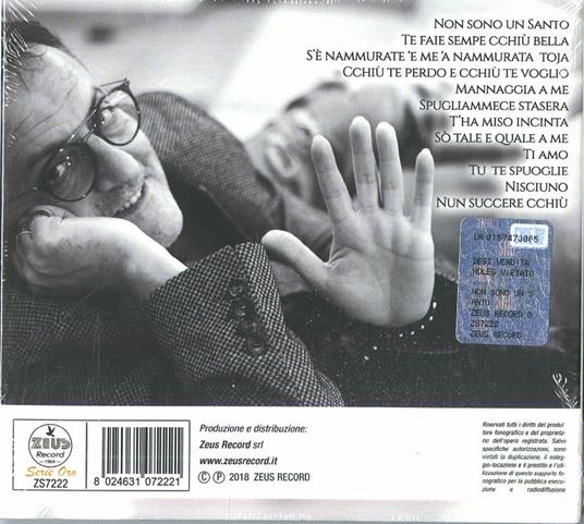 Non sono un santo - CD Audio di Tommy Riccio - 2