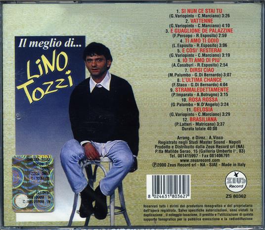 Il Meglio di - CD Audio di Lino Tozzi - 2