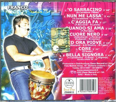 Franco Ricciardi Live - CD Audio di Franco Ricciardi - 2