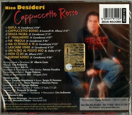 Capuccetto Rosso - CD Audio di Nico Desideri - 2