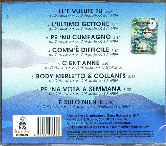 Lasciatemi cantare - CD Audio di Gigi D'Alessio