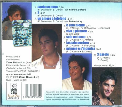 Amore in 3 Parole - CD Audio di Rosario Miraggio - 2