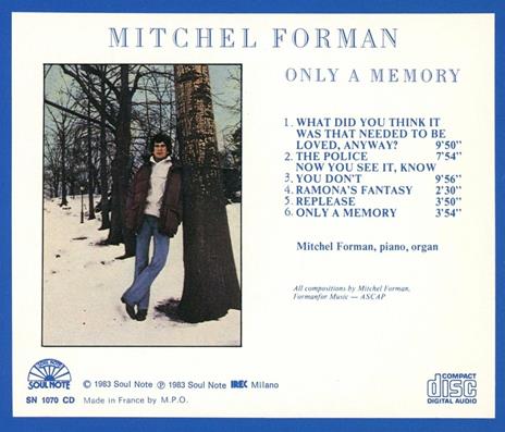 Only a Memory - CD Audio di Mitchel Forman - 2