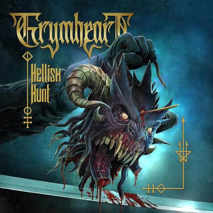Hellish Hunt (Transparent Turquoise Edition) - Vinile LP di Grymheart