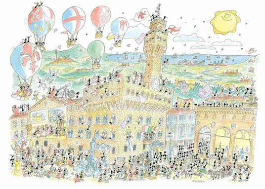 Puzzle Formiche 1080 pezzi. Firenze. Palazzo Vecchio - 3